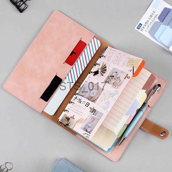 Not Defteri Notları A6 Gevşek Yaprak Bağlayıcı Defter Çıkarılabilir Kağıt Okul Kırtasiye Seyahat için DIY Scrapbook X0715