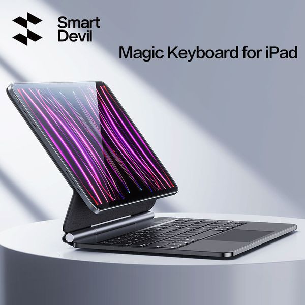 Combos de teclado e mouse SmartDevil Bluetooth teclado sem fio para iPad Air 4 5 manga protetora de sucção magnética Pro 18 19 20 21 22 10,9 em 11 12,9 em 230715