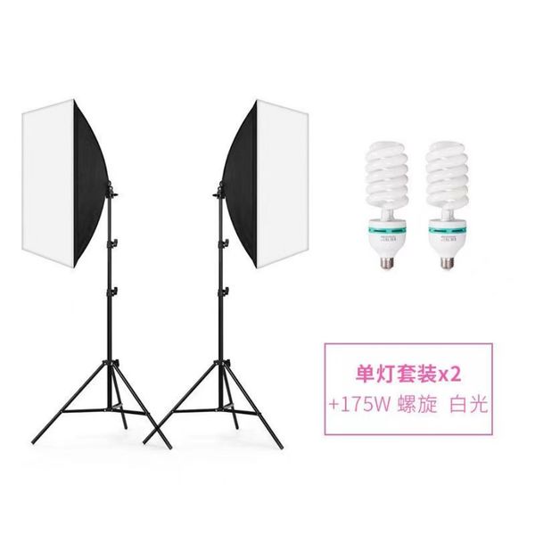 Fotografie 50x70CM Softbox Innenbeleuchtung Kits Professionelles Lichtsystem mit E27 Fotolampen Fotostudioausrüstung