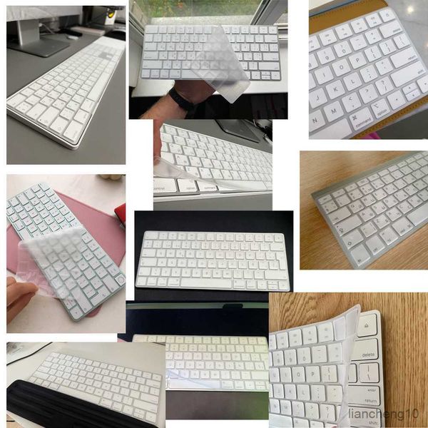 Capas de teclado para teclado mágico capa protetora de teclado transparente para IMac keybord 1843 A1644 A2520 A1314 A2449 à prova d'água R230717