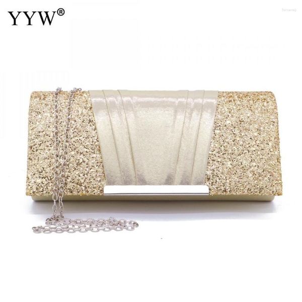 Abendtaschen, elegante Damen-Clutch, glitzernde Pailletten-Patchwork-Handtasche, Schultertasche, Glitzer, Abschlussball, Party, Damen-Geldbörse, lange Geldbörse