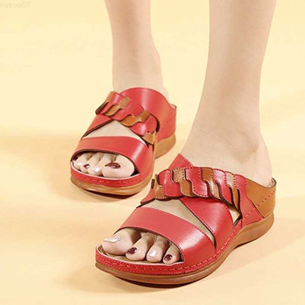 Slippers Designer Women Sandals Outdoor Римские тапочки этнические 5-см платформы кожаные сандалии дизайн дизайн летние пляжные туфли без скольжения L230717