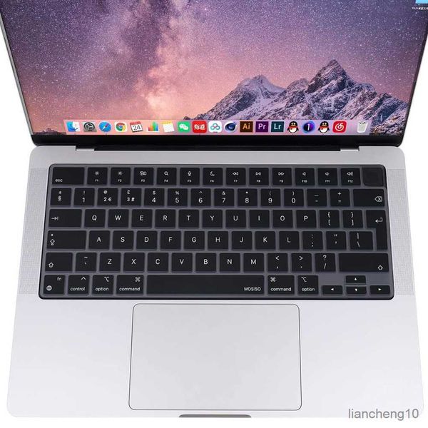 Capas de teclado Capa de teclado compatível para Air 13,6 m2 A2681/2021 2023 Pro14 16 M1 A2485 A2779 A2780 com touch ID R230717