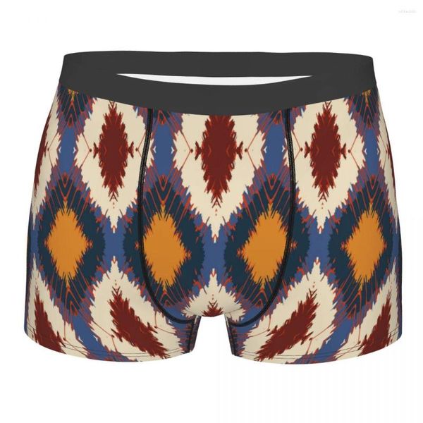 Cueca Boxer Engraçada Cueca Cueca Masculina Bohemian Underwear Boho Vintage Macio Para Homem