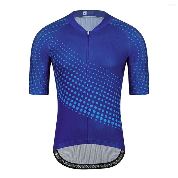 Jaquetas de corrida de secagem rápida Bike Jersey Blue Cycling 2023 Maillot Hombre Ciclismo Bicycle Clothing Stretch Spandex Tenue Cyclisme Homme