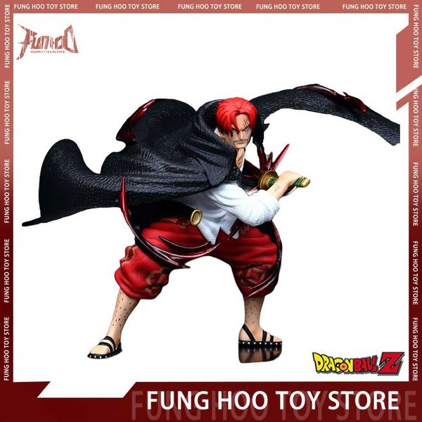 Anime Manga 20cm One Piece Shanks Anime Figure Yonko 4 Imperatori Capelli rossi Action Figure Pvc Figurine Statua Modello Decor Toy Regalo di Natale L230714