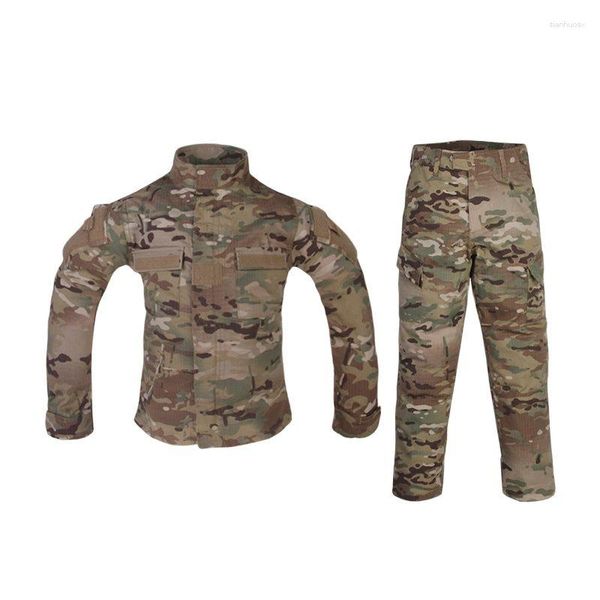 Set da corsa Emersongear Tactical Combat Uniform Set per 6Y-14Y Tuta sportiva per bambini Camicie per bambini Pantaloni Top Pantaloni Escursionismo Allenamento MC