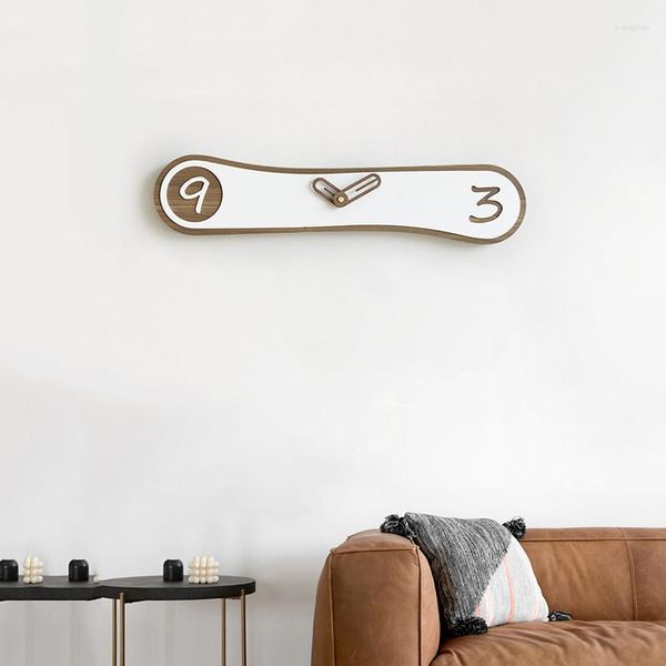 Orologi da parete Mdf Shiping gratuito Orologio Design moderno Nordic Meccanismo 3d Room Decortion Articoli Reloj De Pared Decorarion