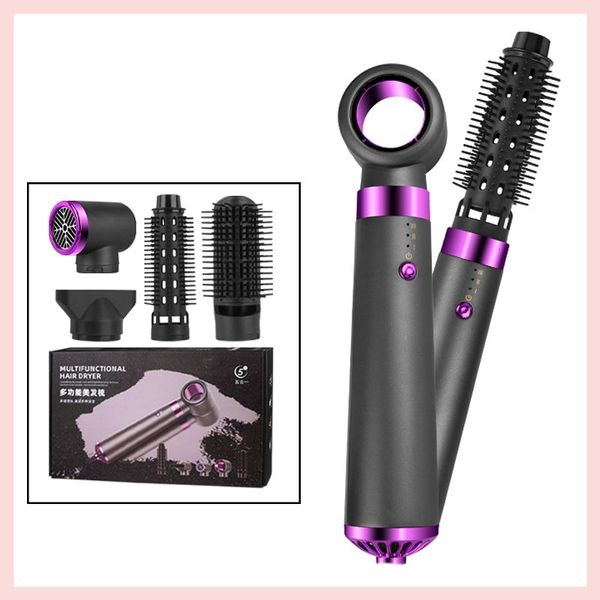 5 em 1 secador de cabelo profissional escovas elétricas pente de ar quente rolos de volume equipamento de salão para cabeleireiro ferramentas de estilo