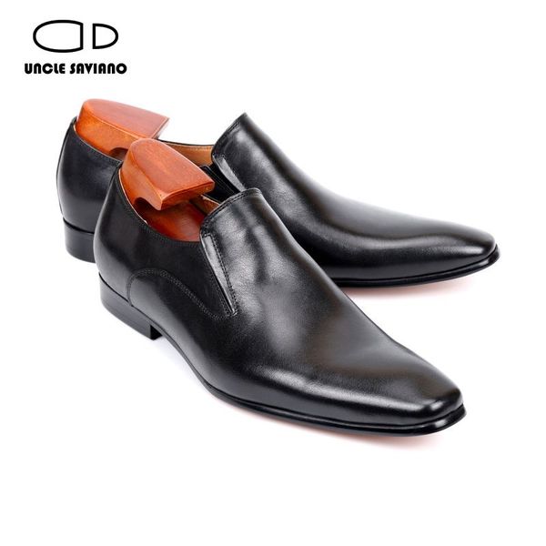 Elegent Onkel Slaser Saviano Kleider Hochzeitsfeier bester Mann Schuh echtes Leder formelle Designerschuhe für Männer Original 6774 s