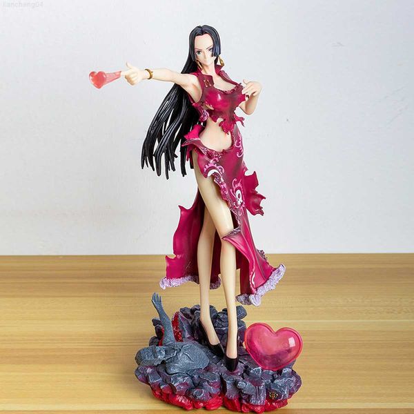 Anime Manga GSF One Piece Figura Boa Hancock Anime Action Figure Sexy Girl Estátua Coleção Decoração Natal Crianças Brinquedo Presente 32CM L230717