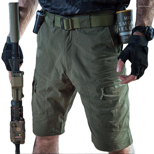 Мужские шорты мужчин в стиле военного стиля 2023 бренда армия мужской нейлон Нейлон Свободные работы Случайные тактические летние Бермудские острова