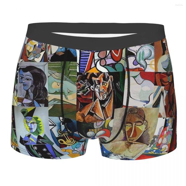 Cueca Homem Pablo Picasso Cueca Surrealismo Arte Humor Cueca Boxer Shorts Calcinha Masculino Suave