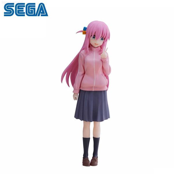 Anime Manga Original Genuine SEGA Bocchi The Rock 16cm Hitori Gotoh Action Figure PVC Collezione per adulti Modello Doll Toys Droppshiping L230717