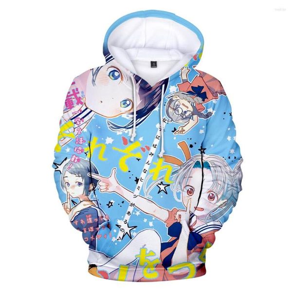 Moletom Masculino 4-nin Wa Sorezore Uso Wo Tsuku Anime Moletom de Inverno Moletom Unissex Manga Longa Pulôver Casual Harajuku Roupas 3D