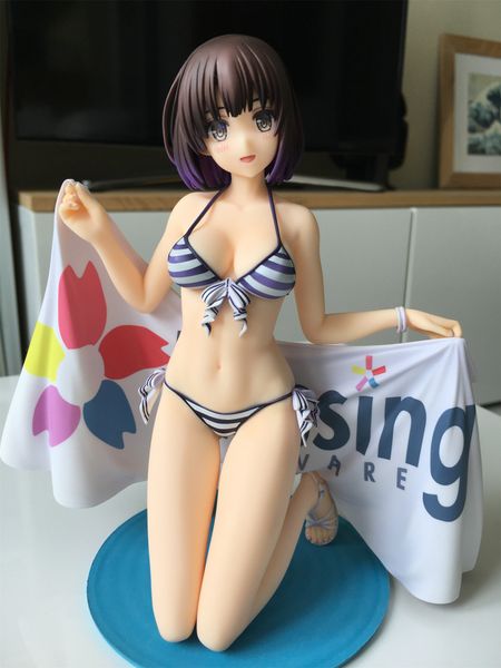 Мультфильм фигуры Saenai heroine no Sodatekata kate megumi 1/7 купальник Ver PVC фигура сексуальная девушка аниме Hentai Model Dolls Toys