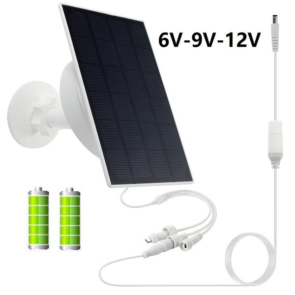 Outros Eletrônicos 4W Trail Camera Painel Solar Carregador Suporte 6V 9V 12V IP66 Kit de bateria de energia solar à prova d'água 5200mAh Para câmera de caça 3G/4G 230715