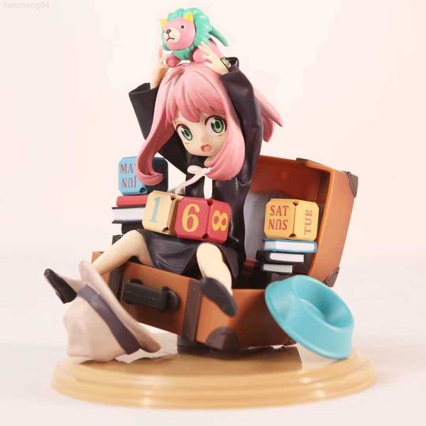 Anime Manga 16cm Anime Spy X Family Anya Forger Kawaii Action Figure Cartoon Cute PVC Statue Figurine Modello da collezione Toy Doll Garage Kit L230717