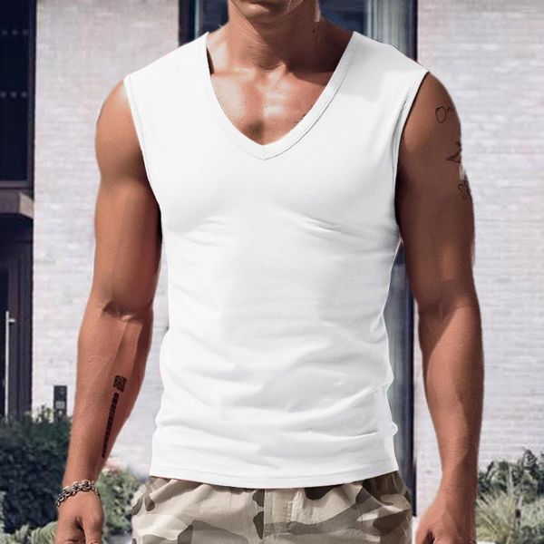 Regatas masculinas verão sem mangas camisetas masculinas colete de treino musculação fitness coletes skinny undershirt