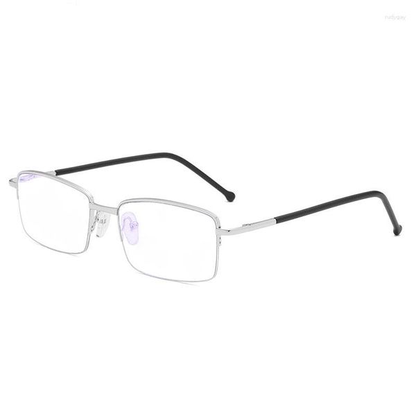 Sonnenbrille Frauen Blau Licht Blockieren Lesebrille Männer Metall TR90 Halb Brillen Rahmen UV Anti Müdigkeit Presbyopie Objektiv Rahmenlose Brillen