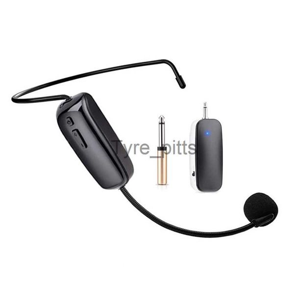 Microfones Vocal Headset Microphone para Voice Amplifier Speaker Mike With Bright Clear Sound 2 In1 Wireless Headset Handheld Speaker x0717