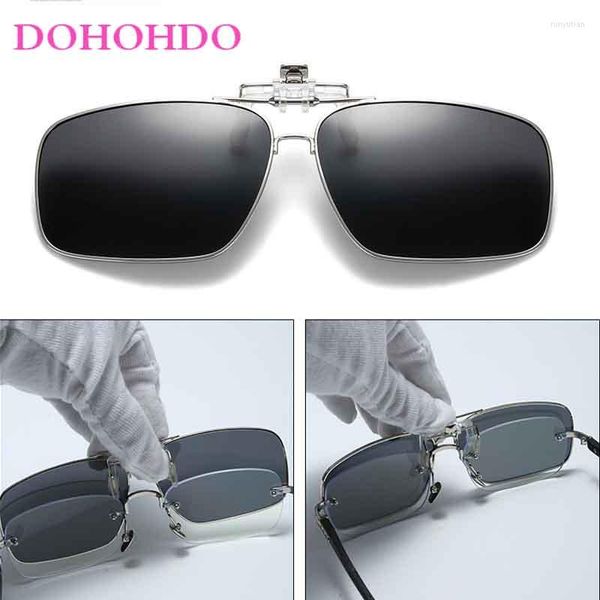 Óculos de sol Masculino Polarizado Clip On Pochromic Designer Óculos Anti Reflexo Esportes Para Miopia Óculos UV400