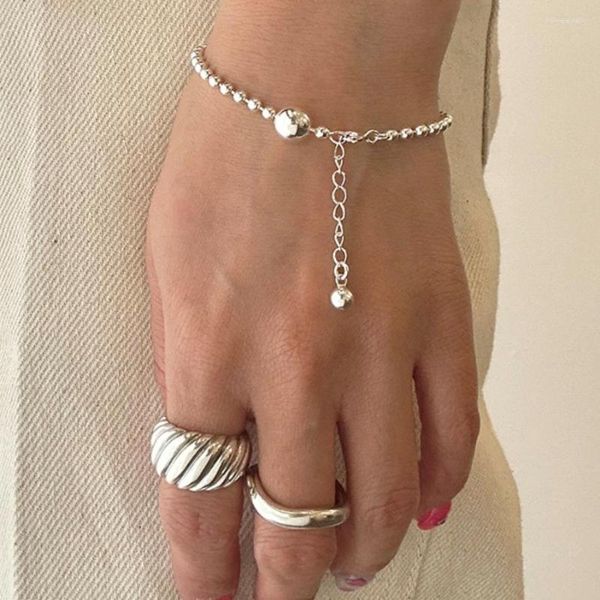 Cavigliere SHANICE S925 Braccialetti in argento sterling Moda gioielli Charm Donna Catena Lady Wedding Beads Prezzo di fabbrica