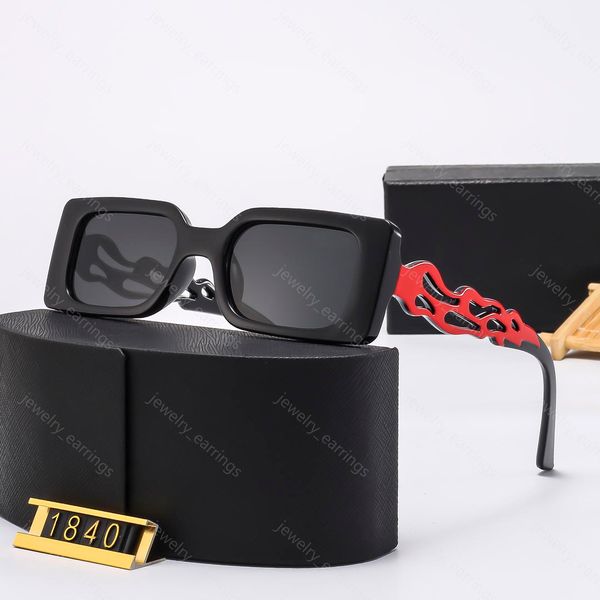 Lunettes de soleil pour homme Plage Populaire Designer Femmes Mode Été Rétro Cat Eye Forme Cadre Lunettes Été Loisirs Style Sauvage Protection UV400 Livré avec étui