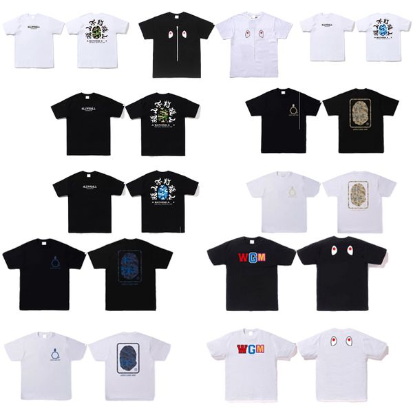 Designers nobres projetam camisetas de tendências de luxo leves e sofisticadas, camisetas masculinas, letras impressas embelezadas para o verão, camisetas de manga curta tamanho M-3XL