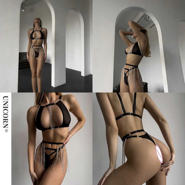 NXY Sexy Nappa in metallo Lingerie Sensuale Biancheria intima trasparente in tulle Porno senza censura Vestito senza cuciture Glitter Fantasia Pizzo Intimo 230717