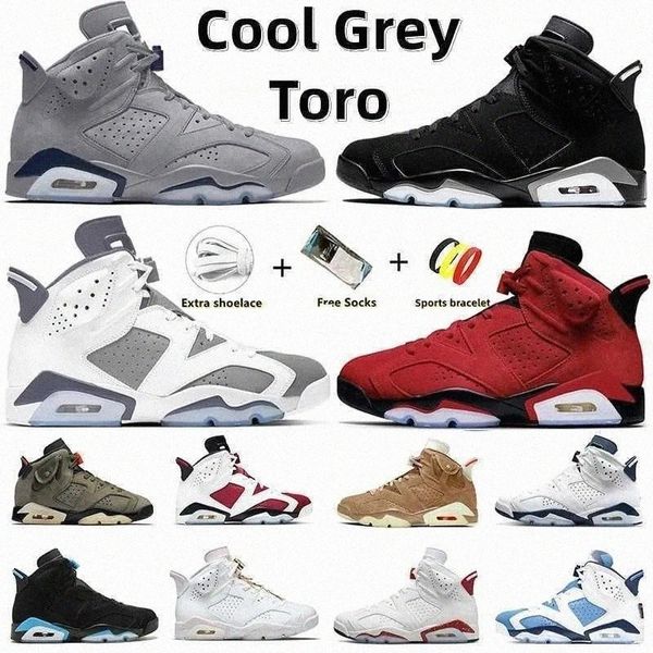 6 cromo 6s argento metallizzato Jumpman Georgetown Midnight Navy UNC bianco grigio freddo rosso oreo toro bravo carminio GS kaki britannico nero