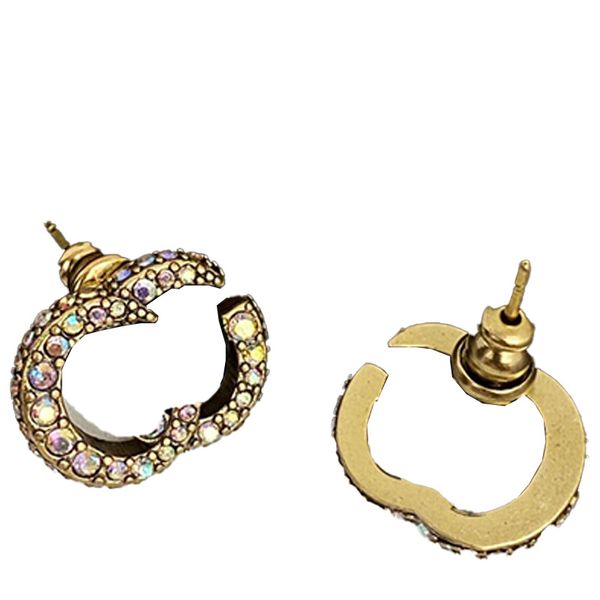 Ladies Retro Eardrops Chic Charm Vintage Gold Chappy Jewelry Classy Simple Hollow Classic Dewelry Headrress с коробкой
