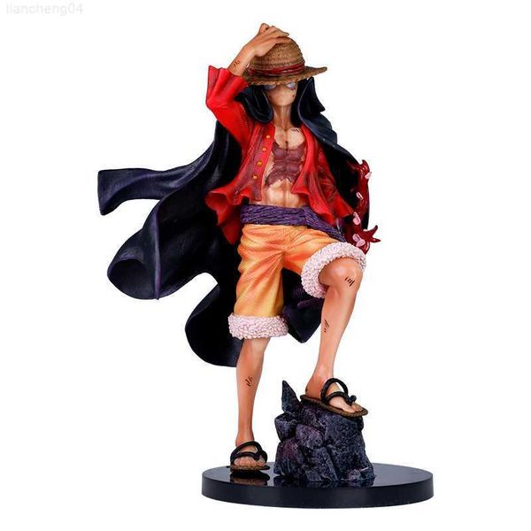 Anime Manga Anime One Piece Action Figure Lx Max Series The First One Luffy Figure Model Boneca Pvc Estatueta Novos Quatro Imperadores Atacado L230717