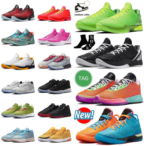 KB Mamba Basketball Shoes LB 20 XX KB 6 Protro Mambacita Bruce Grinch All Star Laser Blue Pink Diamond Christmas Mens Mens Sports Trainers Sneakers Размер 40-46