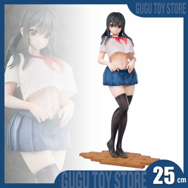 Anime Manga Diciotto Curtain-chan Figurine Anime Figure 25cm Sexy Girl Illustrazione di B-ginga Action Statue Giocattolo da collezione Modello Doll Gift L230717