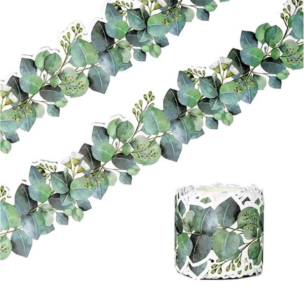 Декоративные цветы эвкалипт пограничный бюллетень доска настенный декор Тримник лист из ротанга с зелеными листьями для дома
