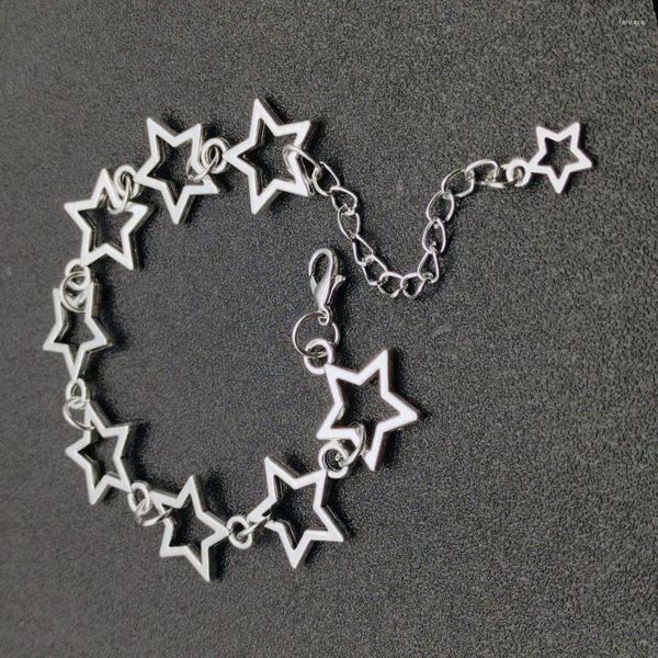 Braccialetti di collegamento Calzolaio Bracciale con ciondoli a stella Pentagramma Animazione Ispirazione Gioielli da donna Regalo di moda Y2k Uomo