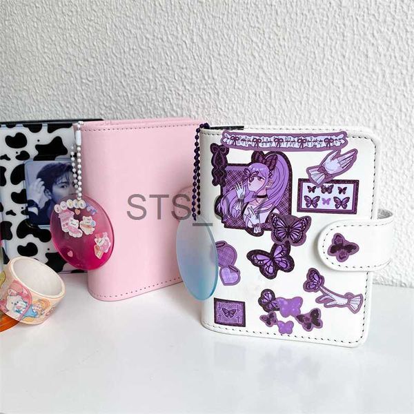 Blocchi note Note Macaron Color Pu Binder Photocards Cute Korean Idol Card Kpop Storage Collect Book Mini Diary Journal Notebook School Stationery x0715