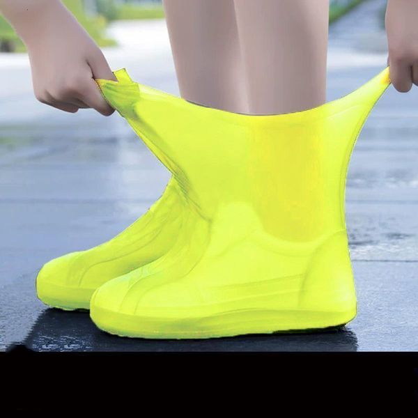 Peças de sapatos Acessórios Botas de borracha à prova d'água látex capa de chuva antiderrapante reutilizável de silicone galochas 2306715