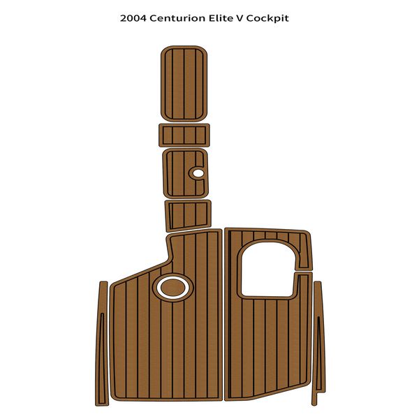 2004 Centurion Elite V Cockpit Pad Boot EVA Schaum Teak Deck Bodenmatte Bodenbelag