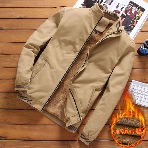 Männer Jacken Winter Puffer Baumwolle Fleece Bomber Jacke Männer Herbst Mode Streetwear Slim Fit Warme Mäntel Kalte Kleidung M-5XL