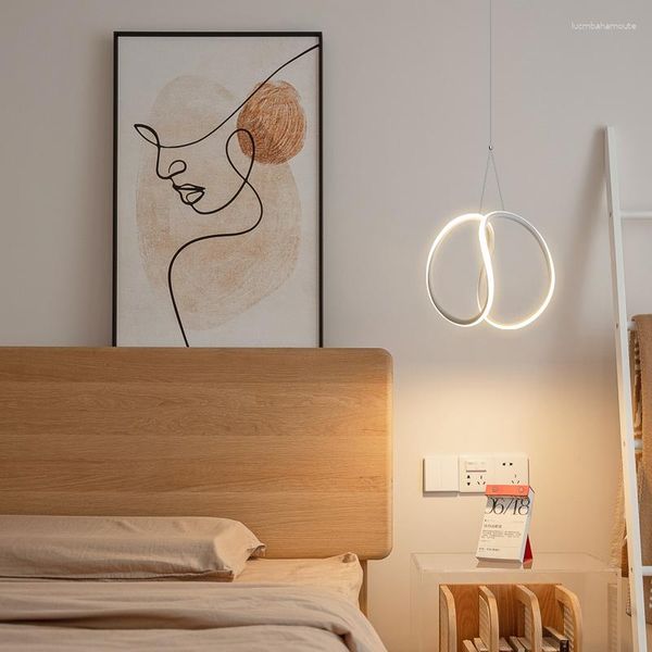 Lustres quarto lustre de cabeceira criativo ajustável sala de estar fundo luz de parede moderno restaurante minimalista