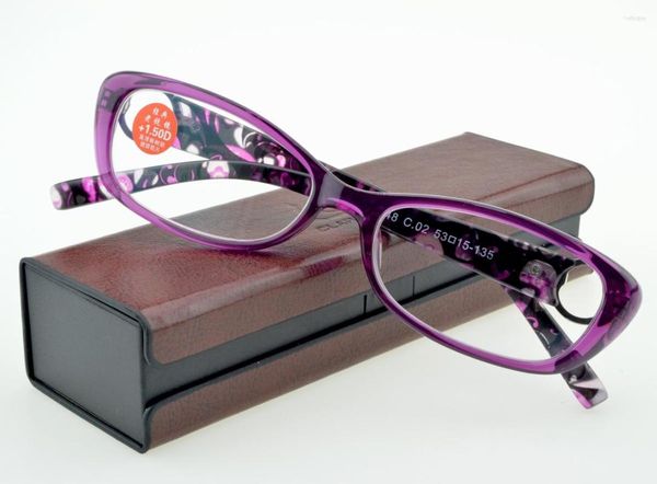 Óculos de sol Blu Light Blocking Óculos de leitura retangular com capa para PC CLARAVIDA America Brand For Ladies Women Ultralight 0,75-4,0