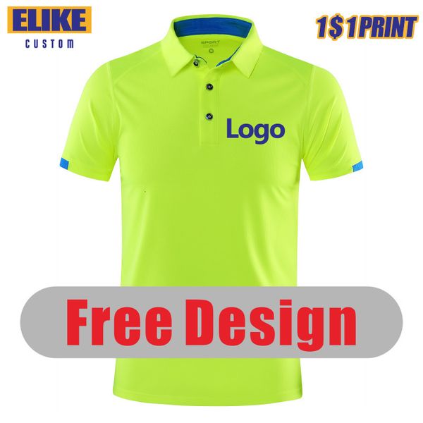 Polo Masculino Elike Secagem Rápida Respirável Camisa Polo Esportiva Impressão Personalizada Bordado Design Company Group Marca 8 Cores Tops S4xl 230715