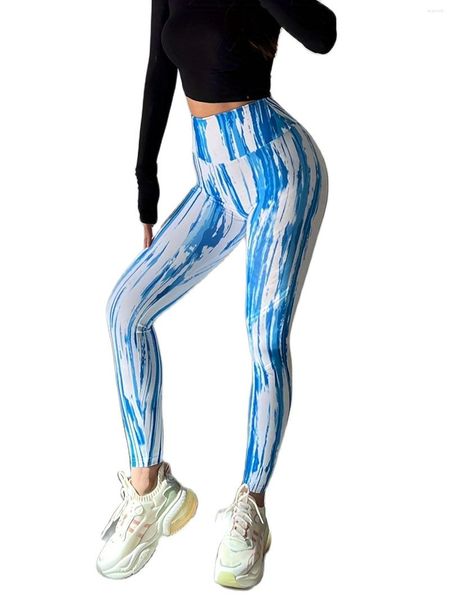 Leggings Femininas Calças de Ioga para Ginásio Esporte Cintura Alta Push Up Meninas Meia-calça Sexy Fitness Treino Legging Vestuário