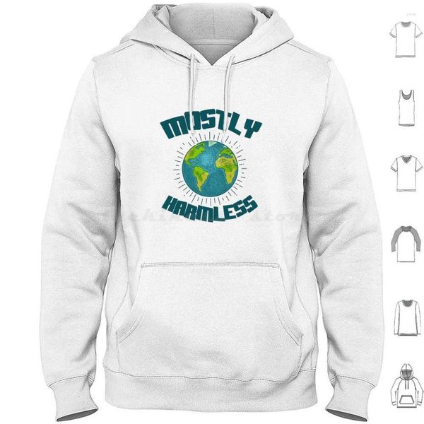 Felpe con cappuccio da uomo Earth : Mostly Harmless Manica lunga Autostoppisti Guida alla Galassia Marvin Paranoid Android Dont Panic