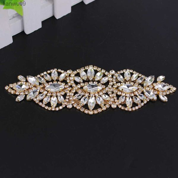 162x55cm DIY Strass Applique for Women Accessories Costure On Long Applique Strass Patch for Bridal Headdress Wedding Dress L230704