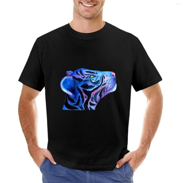 Polo da uomo T-shirt tigre acquerello T-shirt personalizzate Progetta i tuoi uomini