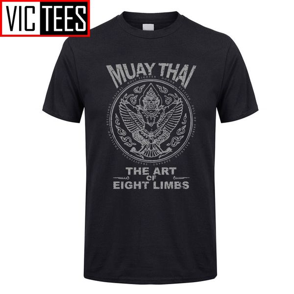 Hombres Slim Fit Camiseta Garuda Muay Thai MMA Hombre Camiseta Adulto Camiseta Vestido Ropa Tops