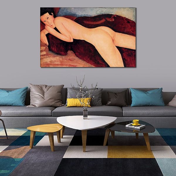 Bella donna su tela Studio Room Decor Reclining Nude from the Back 1917 Amedeo Modigliani Pittura fatta a mano di alta qualità
